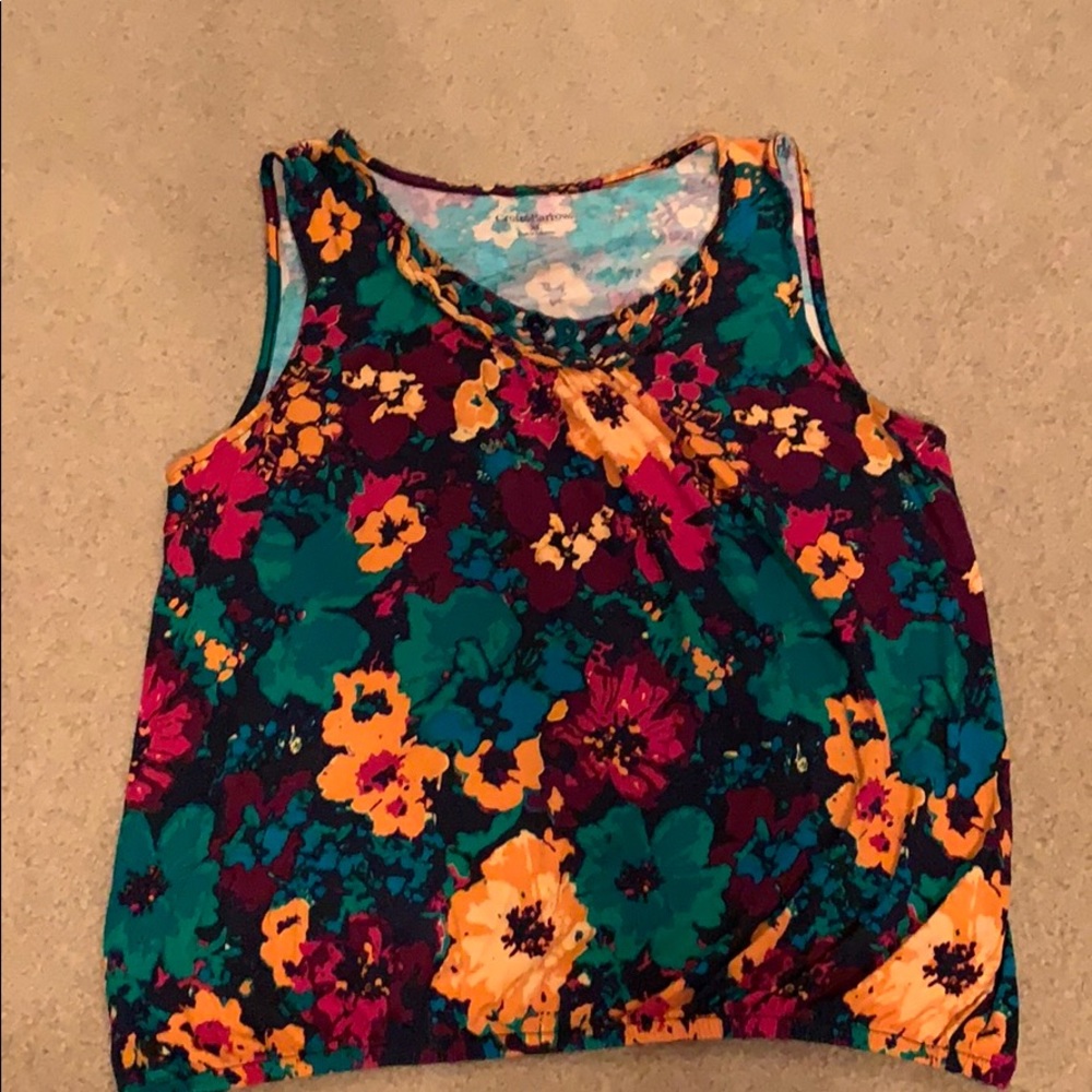 Croft & barrow Floral tank top